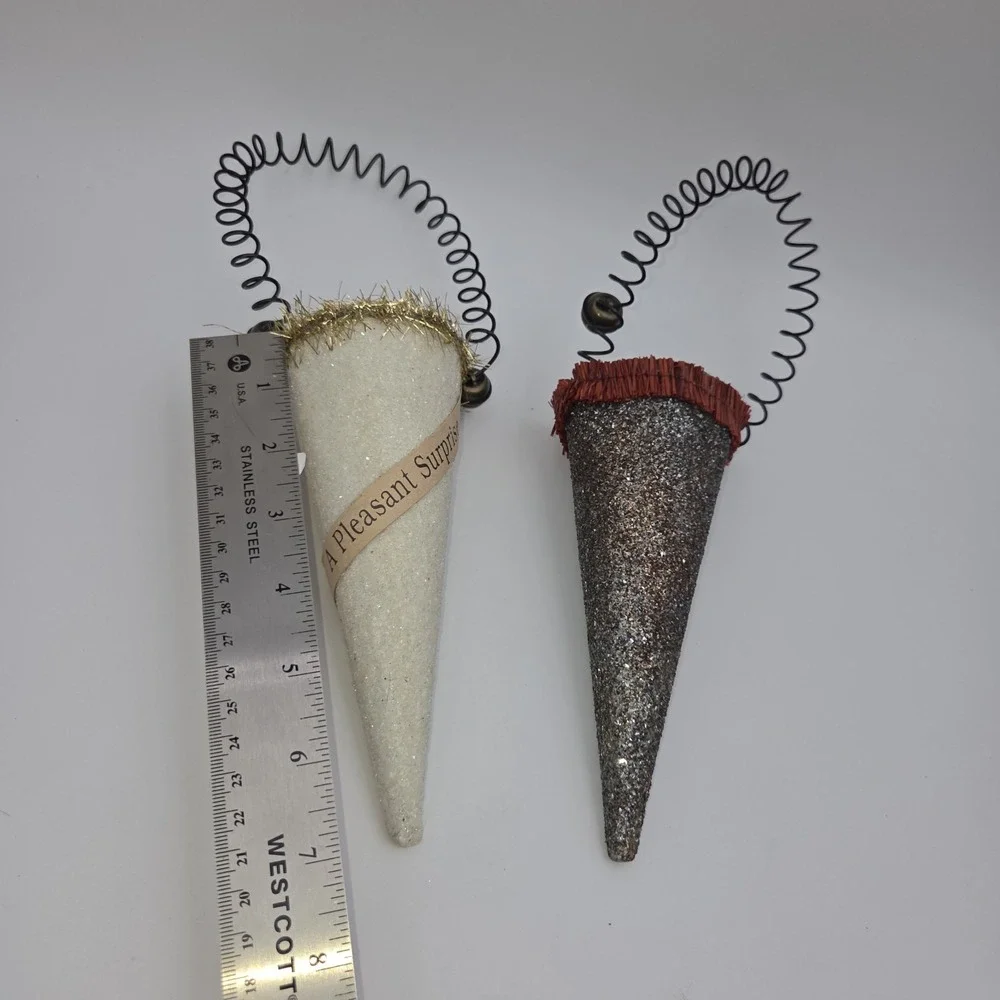 Vintage Wendy Addison Glitter Gift Cone 